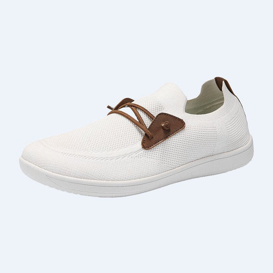 Herren nan atmungsaktiver Strick-Schlupfsneaker mit elastischem Einstieg und dämpfender Leichtsohle