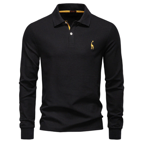Herren Poloshirt mit klassischer Passform und kontrastierendem Kragen