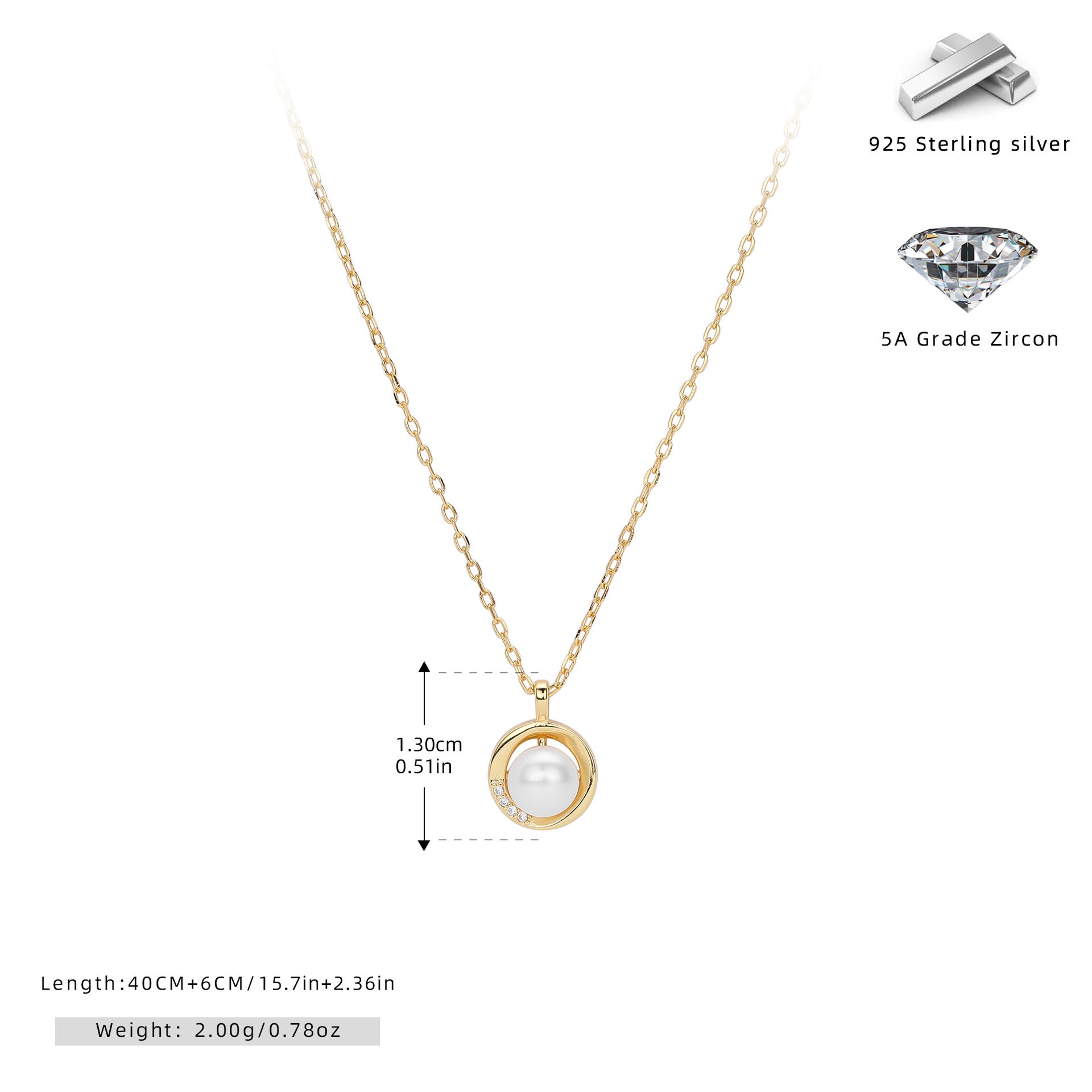 Damen Ohrstecker aus 925 Sterling Silber mit elegantem Perlendesign Shop Nory