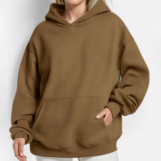 Damen nan Oversize-Kapuzenpullover mit ballonärmeln, herausgehobener Kängurutasche und weich angerauter Innenseite Shop Nory