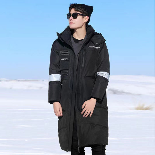 Herren Wärmender wasserdichter Winterparka mit Kapuze und reflektierenden Details Shop Nory