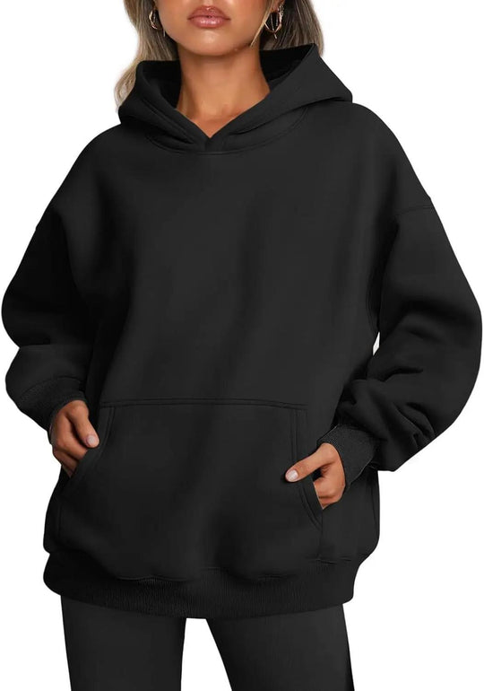 Damen nan oversized Kapuzenpullover mit verlängerter Silhouette und Kängurutasche Shop Nory