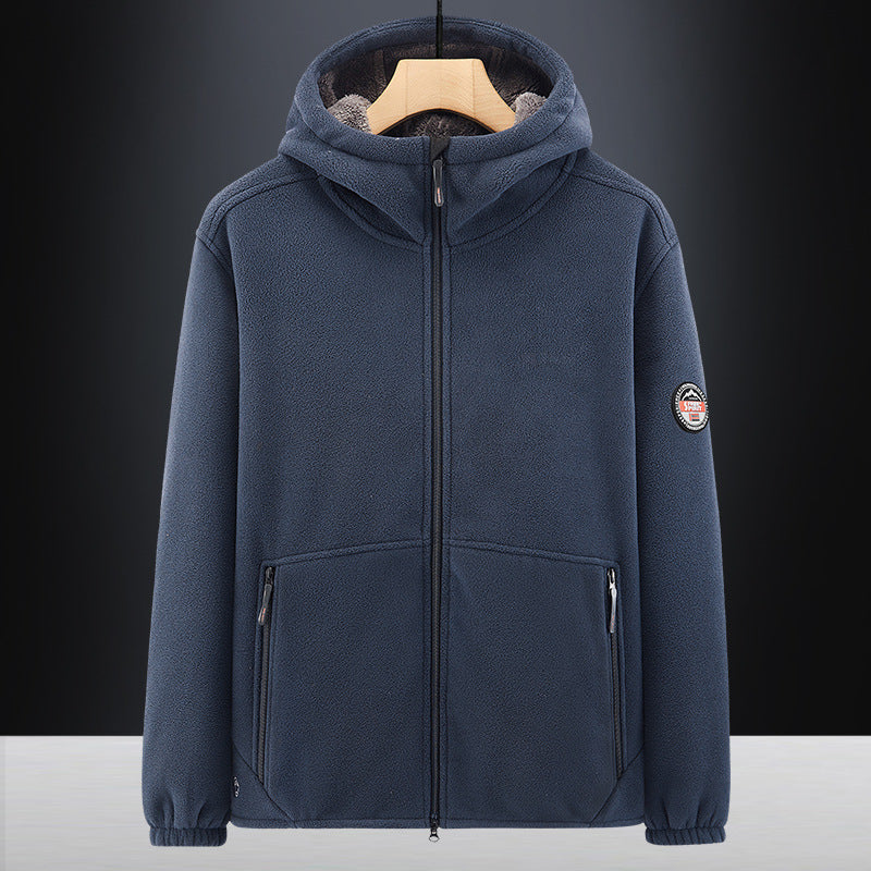 Herren Thermo-Fleece-Hoodie mit isolierendem Sherpa-Besatz und verdeckten Reißverschlusstaschen Shop Nory