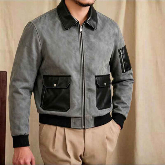 Herren Modische Chic Bomberjacke Shop Nory