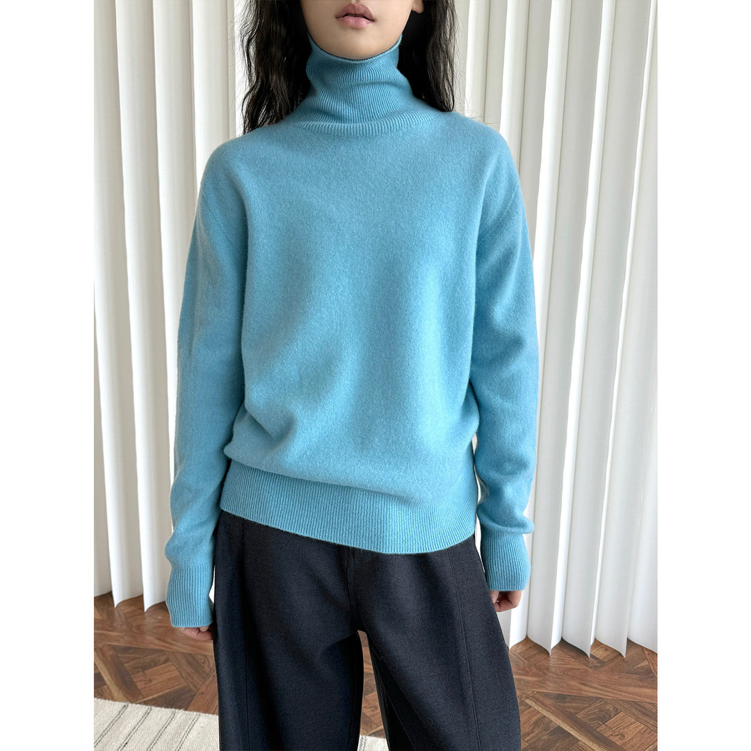 Damen Feiner Kaschmir‑Optik Rollkragenpullover mit Relaxed‑Fit und gerippten Bündchen Shop Nory