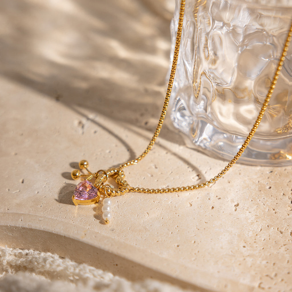 Damen Kette mit elegantem Gliederdesign aus hypoallergenem Edelstahl Shop Nory