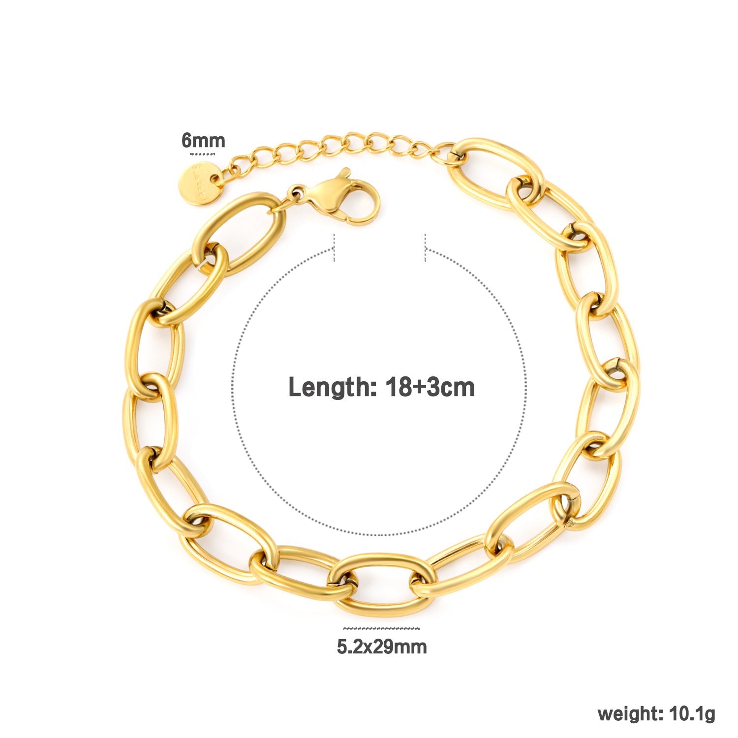 Damen modisches Armband mit eleganten Glieder-Design Shop Nory