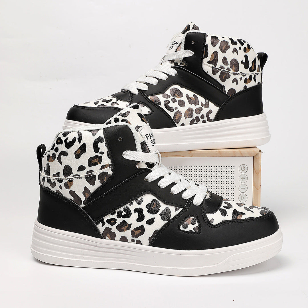 Damen Hochmodische Sneaker im Leoparden-Design