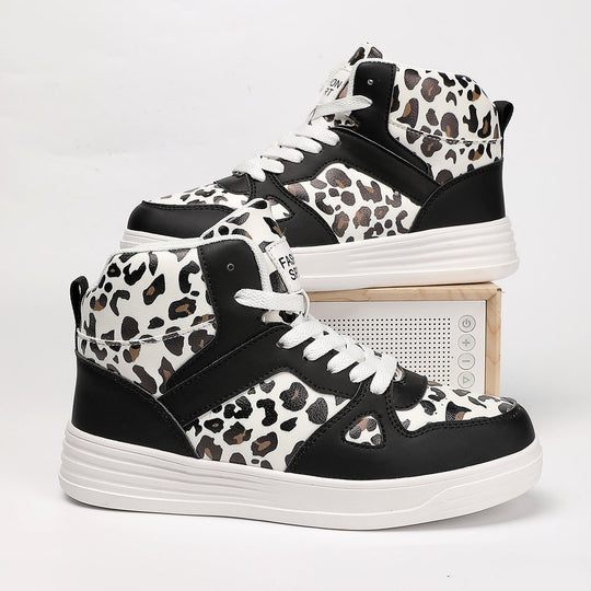 Damen Hochmodische Sneaker im Leoparden-Design