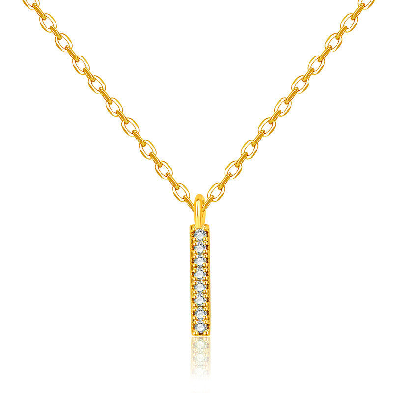 Damen Moderne Halskette mit strahlendem Zirkonia-Anhänger Shop Nory