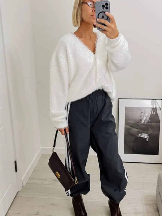 Damen Kuschelige Oversized Strickjacke Shop Nory