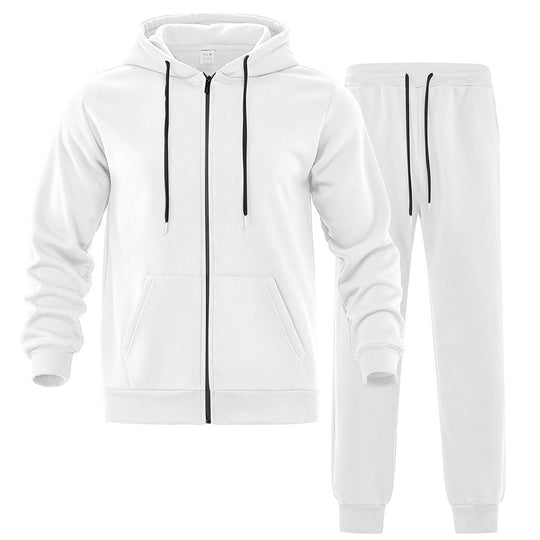 Herren nan zweiteiliges Jogginganzug-Set mit durchgehendem Reißverschluss Kapuzenjacke und taillierter Jogginghose Shop Nory