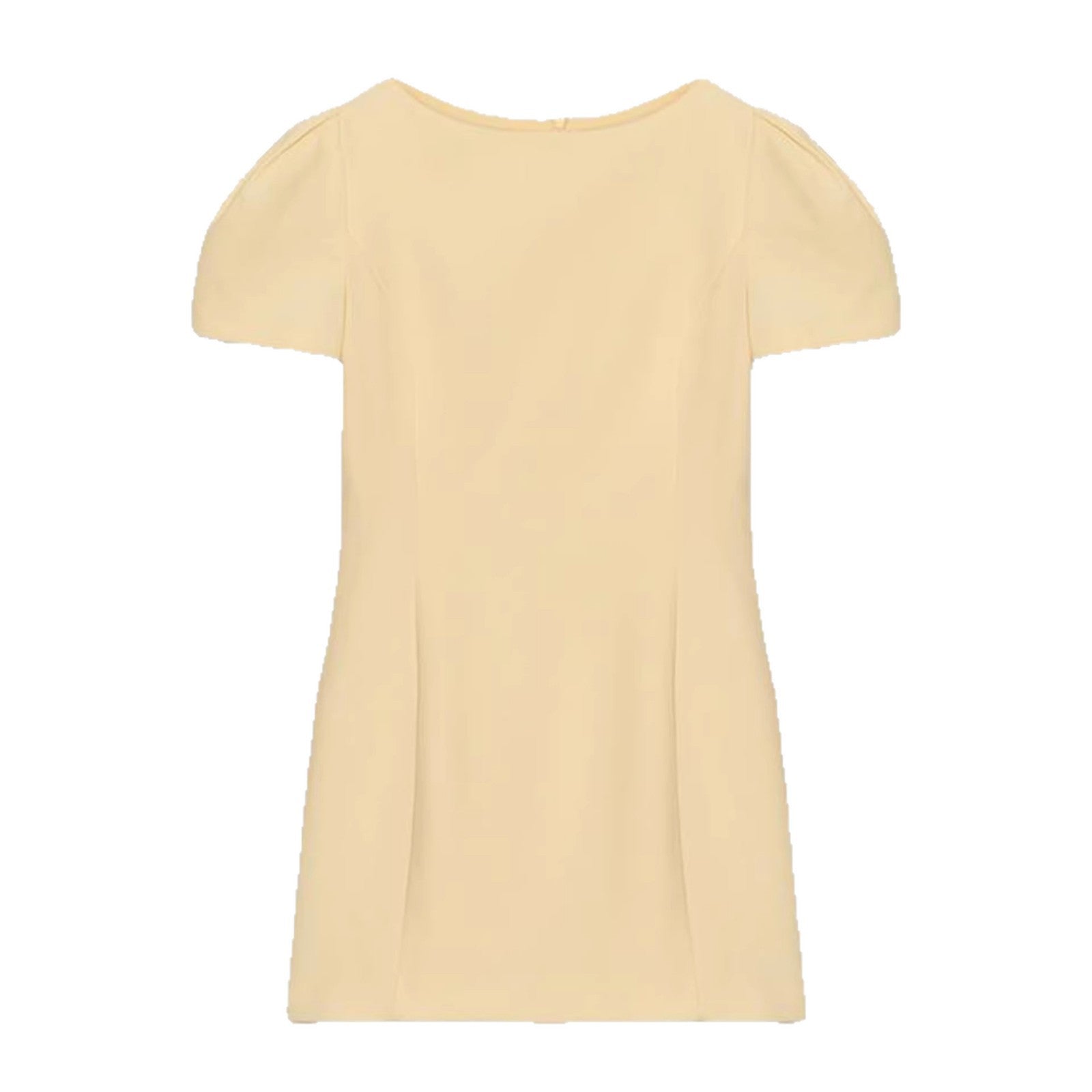 Damen Kurzes Abendkleid mit Puffärmeln und figurbetontem Schnitt Shopnory