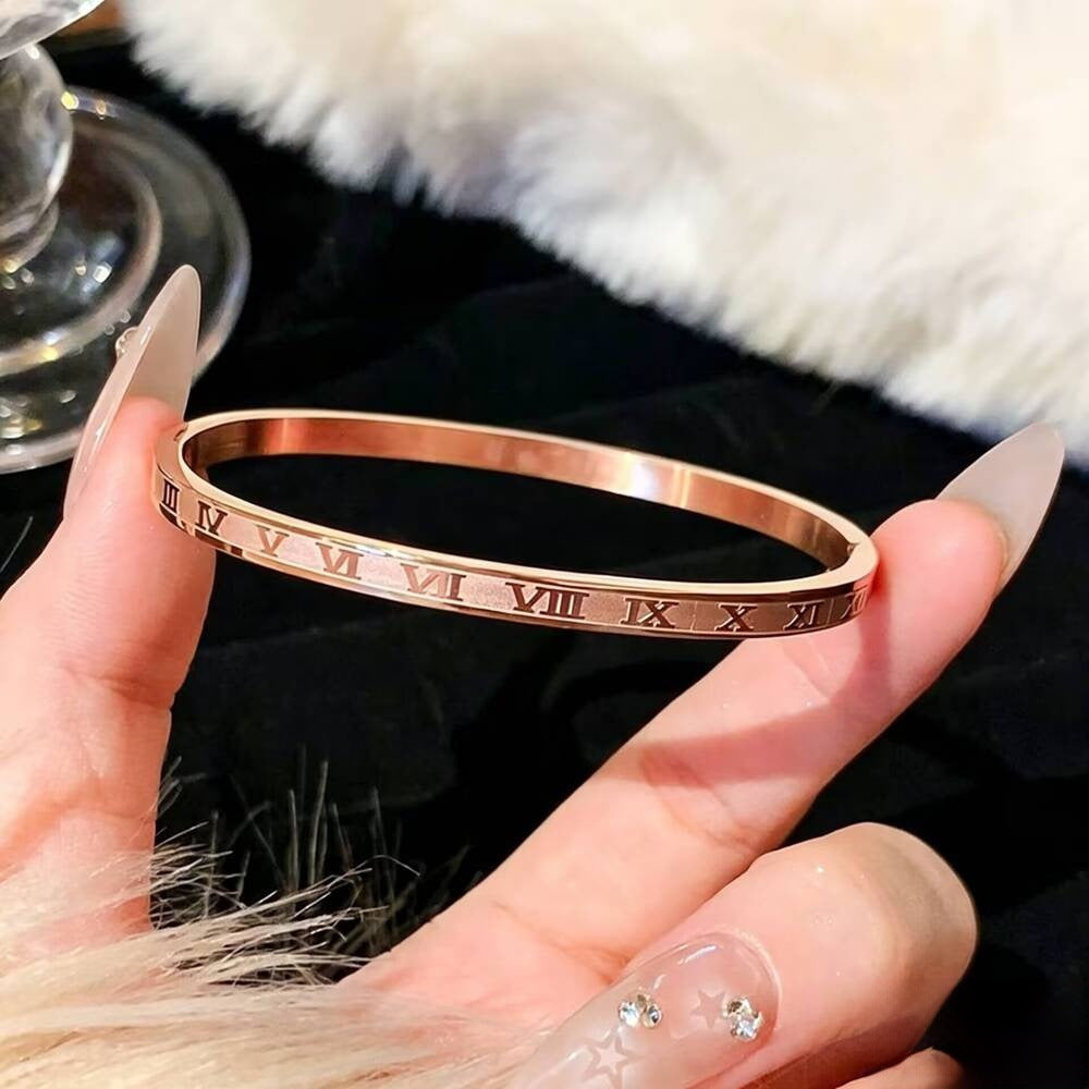 Damen Armreif mit römischen Ziffern Shop Nory