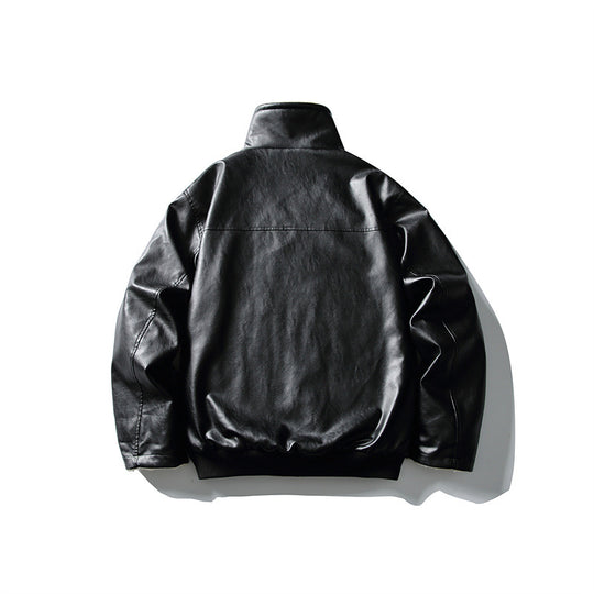 Herren Kurzer Boxy-Blouson mit verstellbarem Schnallenkragen und Teddy-Innenfutter Shop Nory