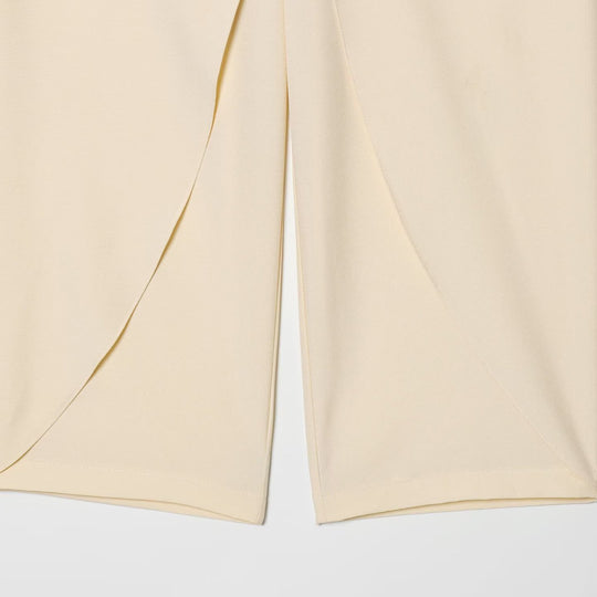 Damen Cropped Palazzo‑Hose mit Tulpenüberlappung und hohem Bund Shop Nory