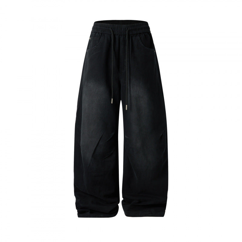 [Damen] Weite Culotte‑Hose mit hohem Elastikbund, Tunnelzug und Eingrifftaschen Shop Nory