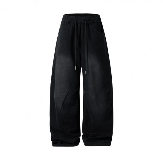 [Damen] Weite Culotte‑Hose mit hohem Elastikbund, Tunnelzug und Eingrifftaschen Shop Nory