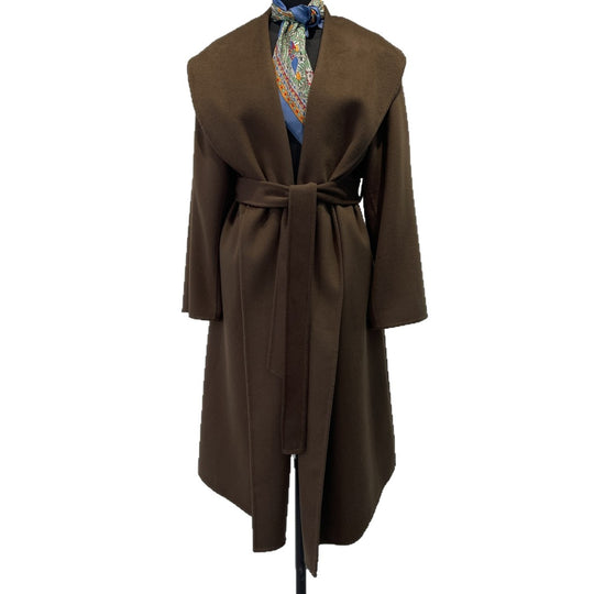 Damen Luxe Langhaarmantel aus Wolle-Mischung Shop Nory