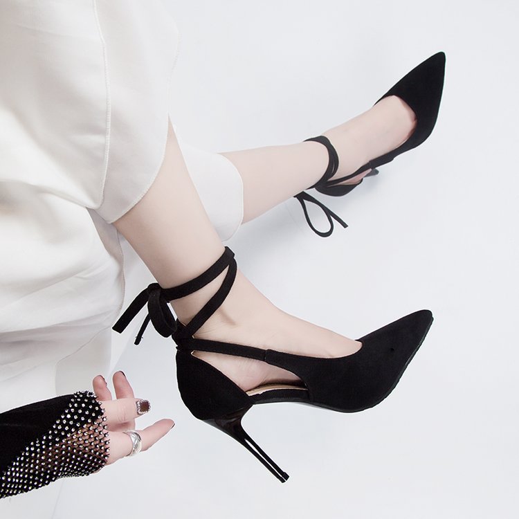 Damen High-Heels mit transparentem Knöchel