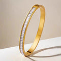 Damen Elegante Kristall-verzierte Armreif Bracelet Shop Nory