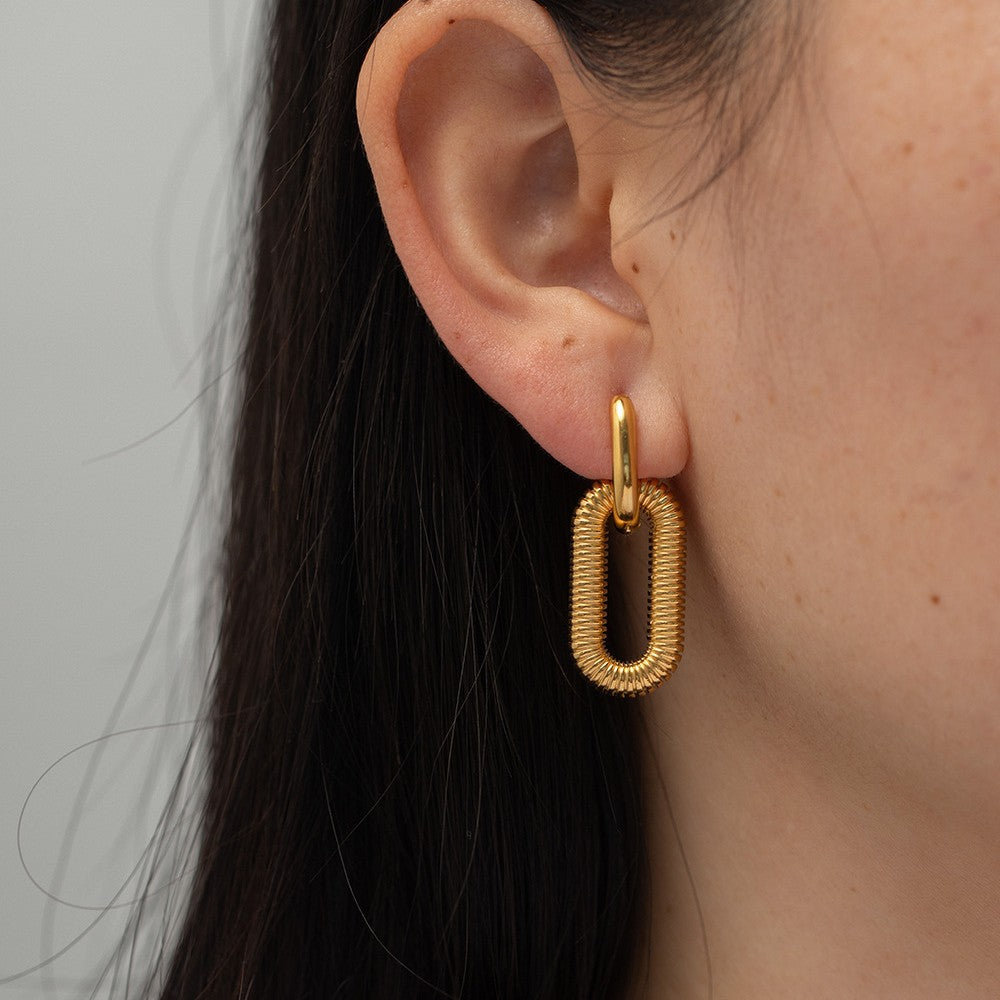 Damen Ohrhänger mit modernem und spiralförmigem Design Shop Nory