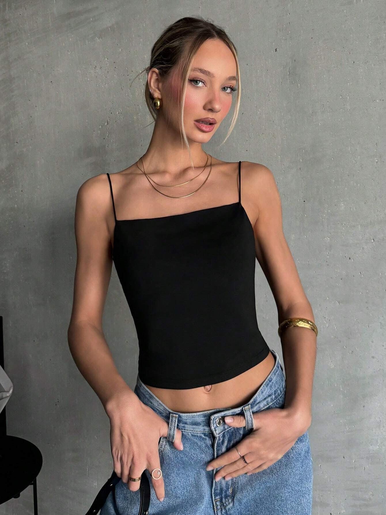 Damen ärmelloses Crop-Top