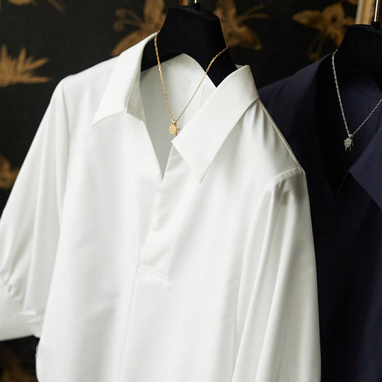 Damen Elegante Bluse mit Übergrößen und weiten Ärmeln Shop Nory