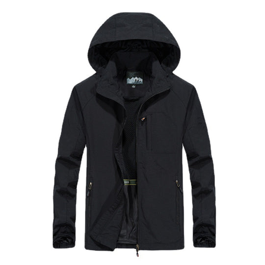 Herren Multifunktionale Wanderjacke mit Kapuze Shop Nory