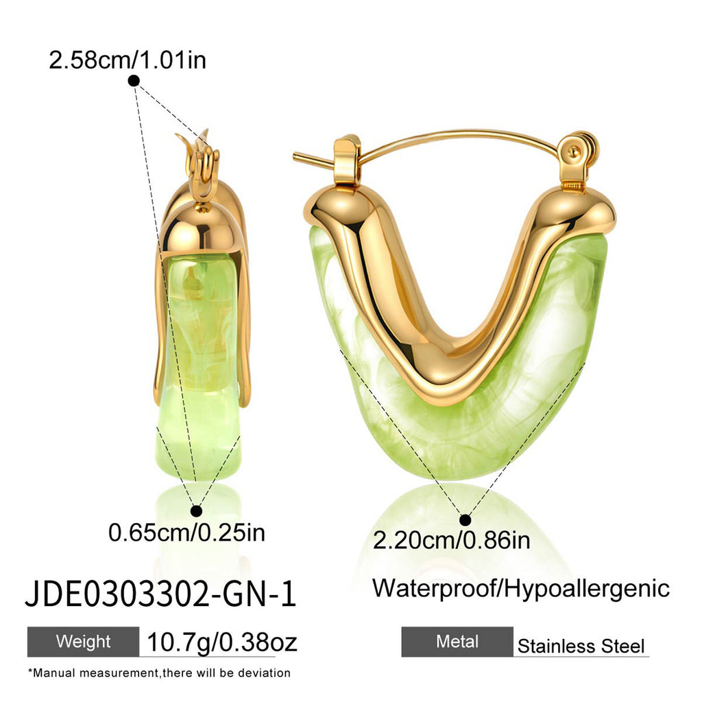 Damen Hochwertige Hypoallergene Edelstahl Ohrringe mit elegantem Rosé-Anhänger Shop Nory