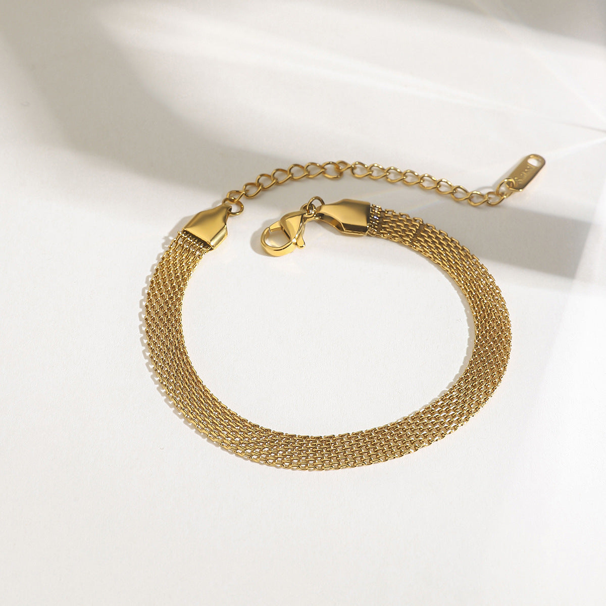 Damen Edelstahlarmband mit eleganter Mikrofaser-Kette Shop Nory