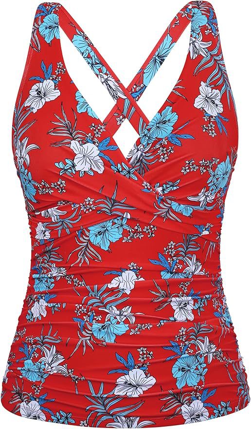 Damen Badeanzug mit Wickelschnitt und figurschmeichelndem Design