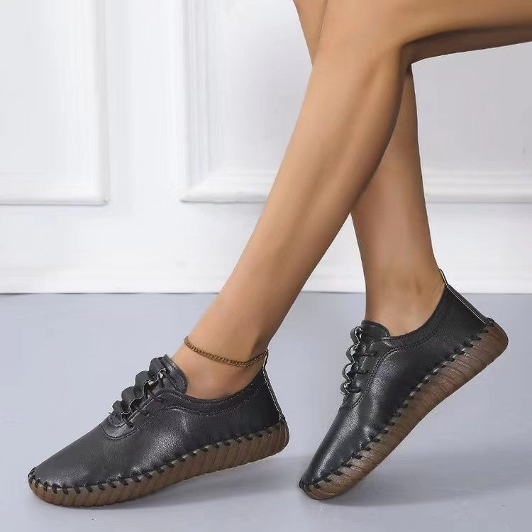 Damen Leichte Sneaker mit handgenähter Ziernaht und flexibler Profilsohle Shop Nory