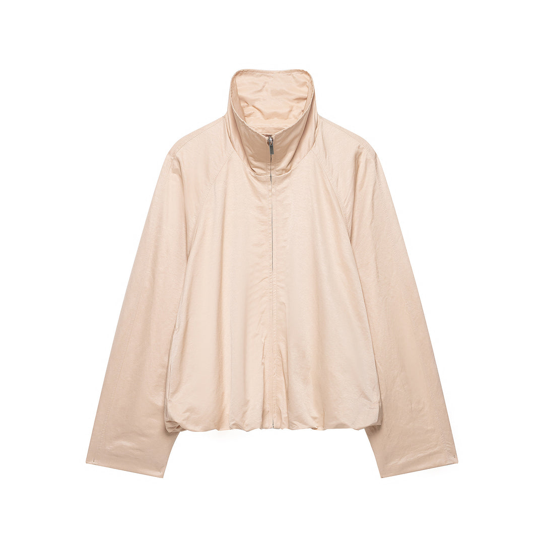 Damen Oversize-Übergangsjacke mit hohem Stehkragen und elastischem Saum Shop Nory