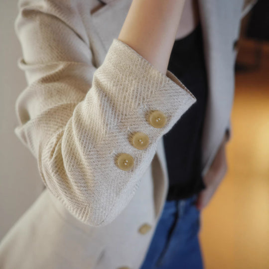 Damen Eleganter Strukturierter Blazer Shop Nory