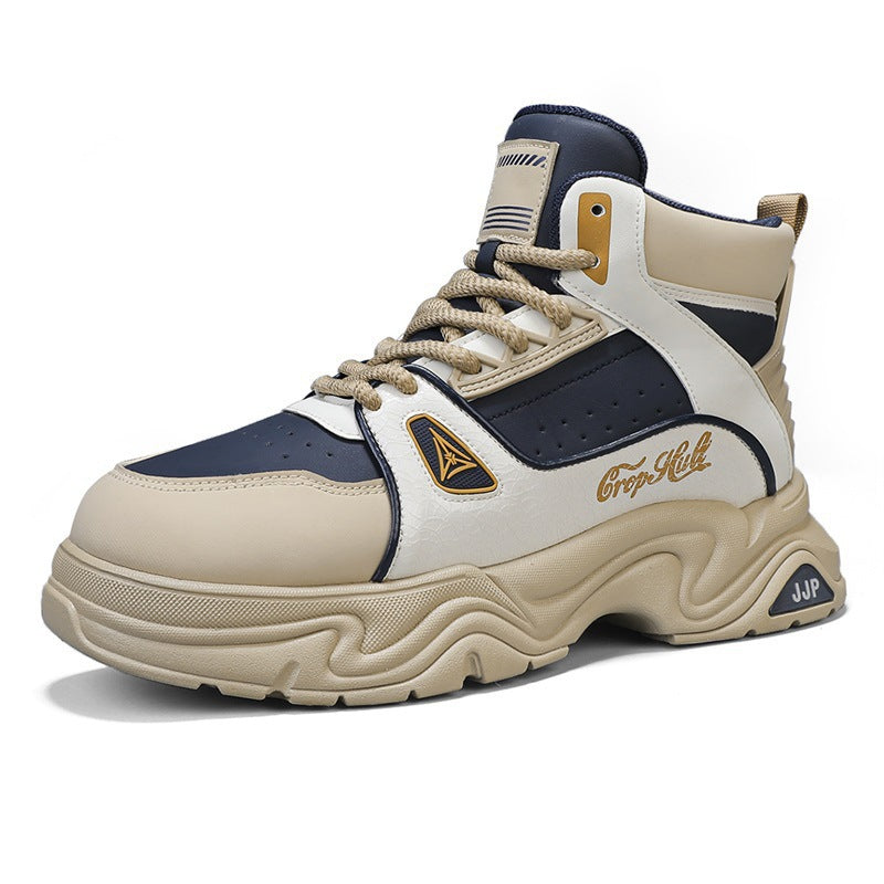 Herren High-Top City-Plateau-Sneaker mit skulpturierter Wellenlaufsohle, gepolstertem Knöchelkragen und griffiger Offroad-Traktion Shop Nory