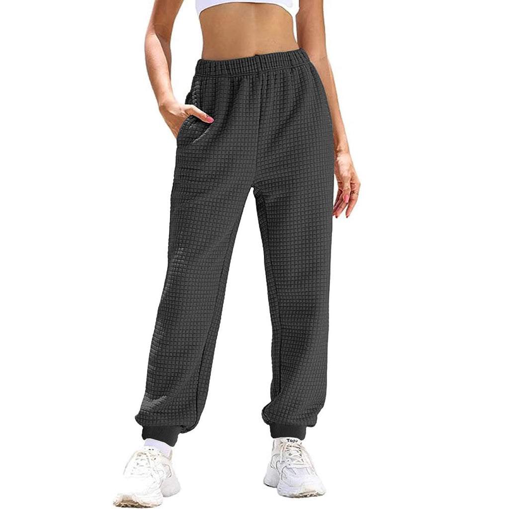 Damen warme Trainingshose mit elastischem Bund und praktischen Taschen