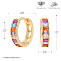 Damen Creolen mit bunten Zirkonen und feinem Design Shop Nory
