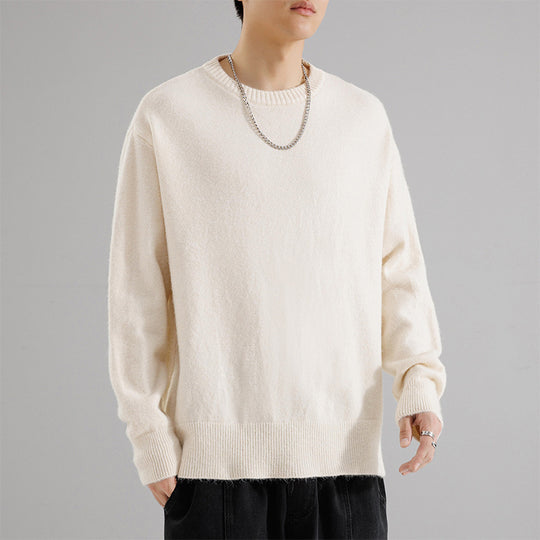 Herren Oversize Rundhalspullover aus weichem Feinstrick Shop Nory