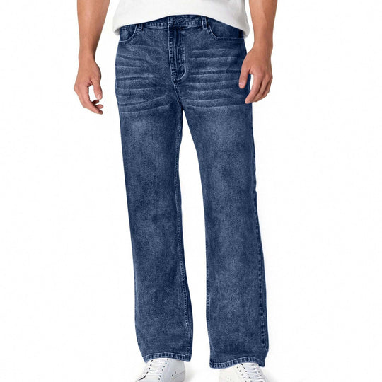 Herren lässige Bootcut Jeans mit modernen Waschungen