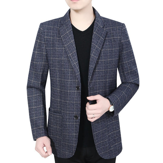 Herren Glencheck-Sakko Slim Fit aus Wollmischung mit dezentem Overcheck Shop Nory