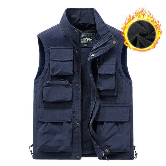 Herren Angler- und Fotoweste mit vielseitigen Taschen und praktischem Verschluss Shop Nory