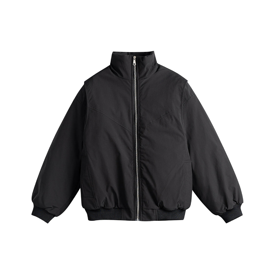 Damen Gefütterte Boxy‑Bomberjacke mit hohem Stehkragen und diagonal gesteppter Optik Shop Nory