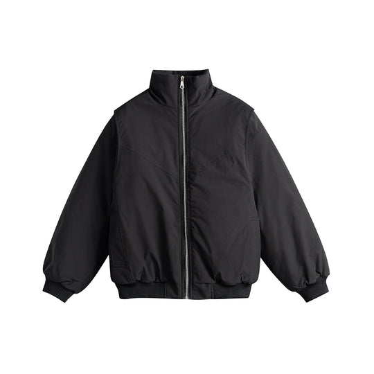 Damen Gefütterte Boxy‑Bomberjacke mit hohem Stehkragen und diagonal gesteppter Optik Shop Nory