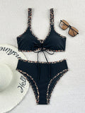 Damen Sportlicher Bikini-Set mit modischen Akzenten Shopnory