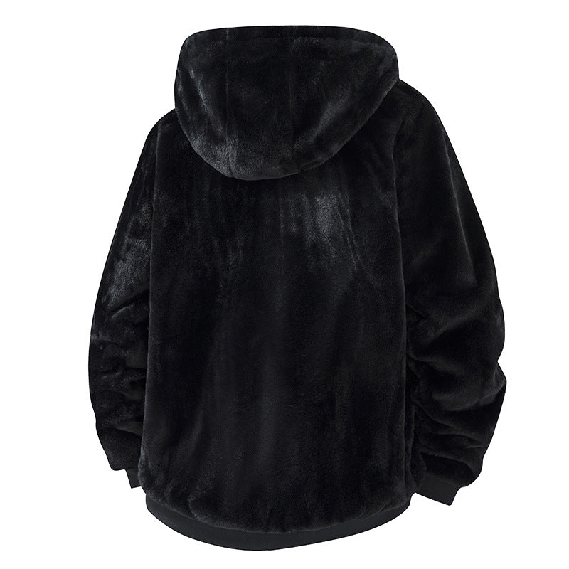 Herren Fleece Jacke mit Kapuze Shop Nory