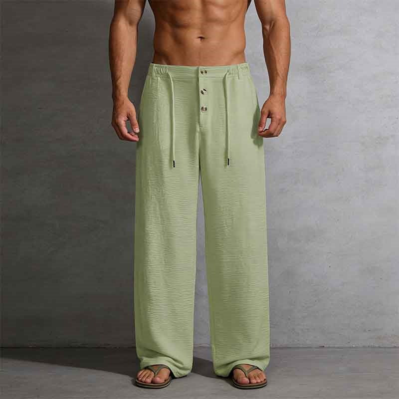 Herren Lässige Leinen-Shorts mit elastischem Bund und praktischem Kordelzug Shop Nory