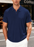 Herren Poloshirt mit strukturiertem Muster