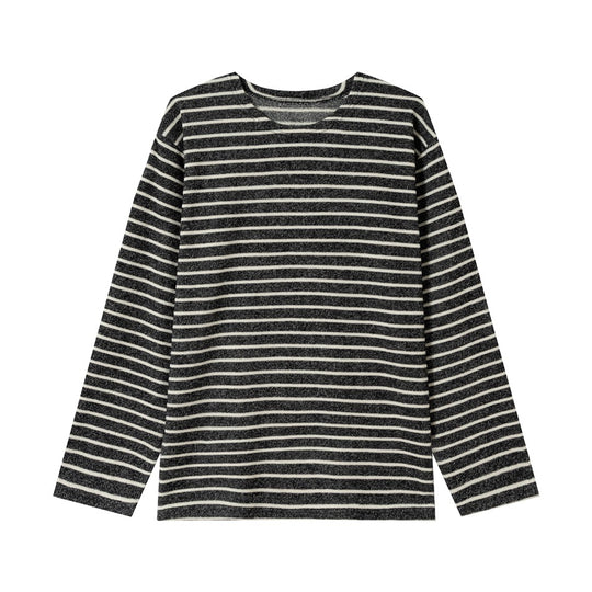 Unisex Marinière‑Langarmshirt aus leichtem Baumwollmix mit geradem Schnitt Shop Nory