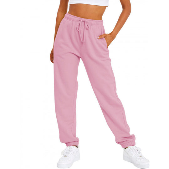 Damen nan locker sitzende Jogginghose mit hohem Komfortbund, verstellbarem Kordelzug und tiefen Seitentaschen Shop Nory